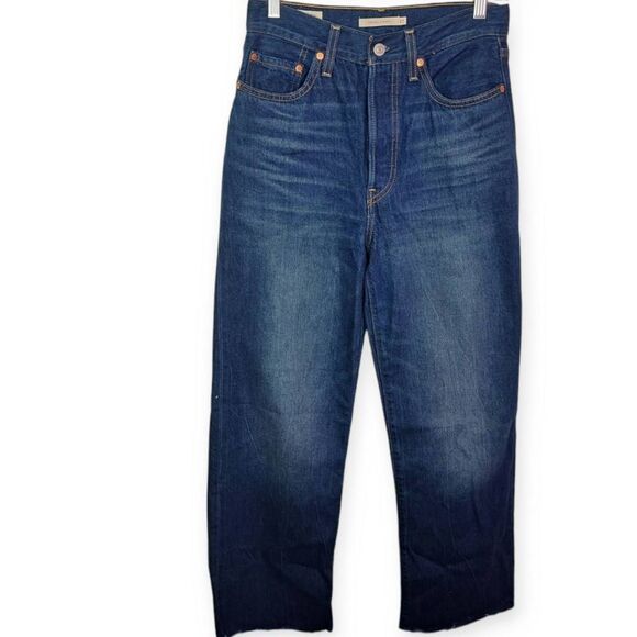 Levi's Women's High Rise Jeans - Dark Blue - Picture 3 of 10